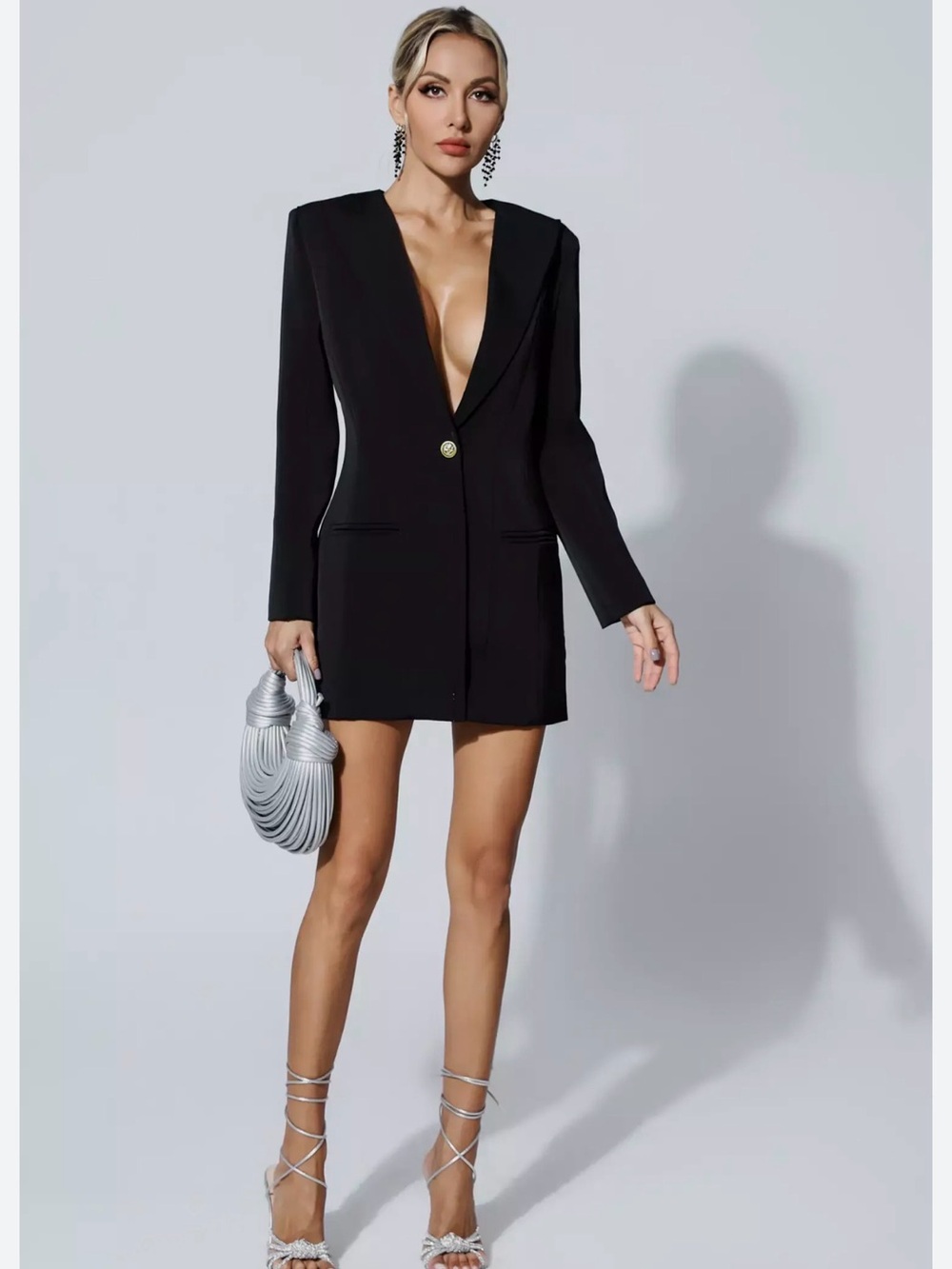 Zara women’s long blazer.
